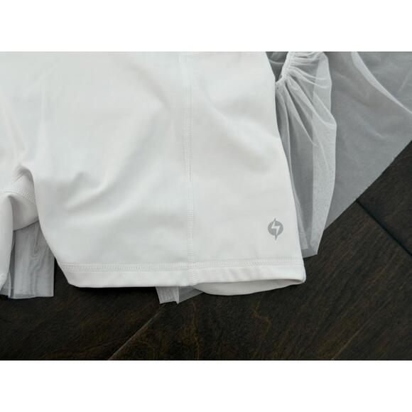 Pop Flex Pirouette Skort Cool White Size M - Picture 3 of 6